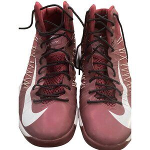 Nike Hyperdunk 2013 High-Top Basketball Shoes Red & White Mens Size 9